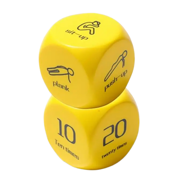 Fitness Exercise Dice 6 Sided Workout Dice Toy 6-Sided Design Exercise Equipment For Dormitory Home Travel Gym And Outdoor