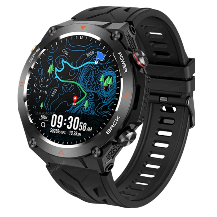 2024 New GPS Smart Watch 1.45" Ultra HD Display Built-in GPS & Compass Make/Receive Phone Calls Smart Bracelet 650mAh Battery
