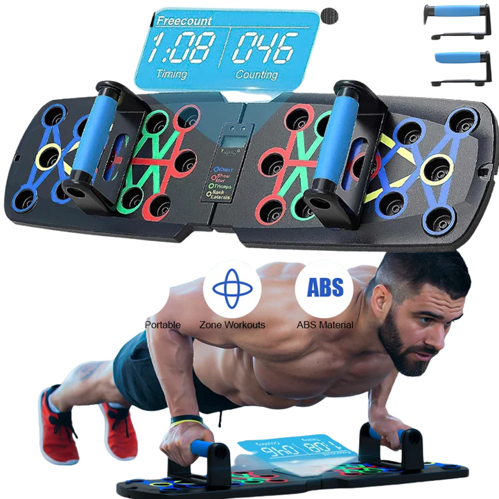 Automatic Count Push Up Board Strength Train Equipment Foldable for