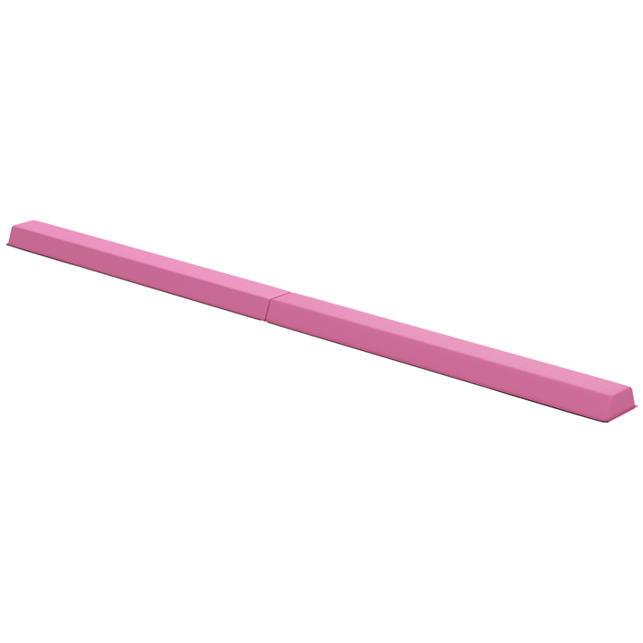 SPORTNOW 7.7FT Folding Gymnastics Balance Beam with Anti-Slip Base, Pink