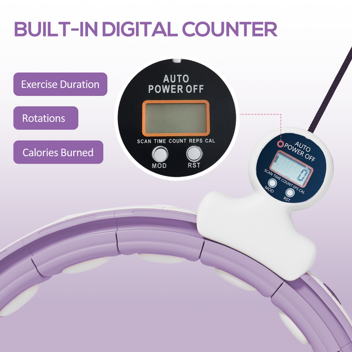 Weighted Hula Hoop with Digital Counter
