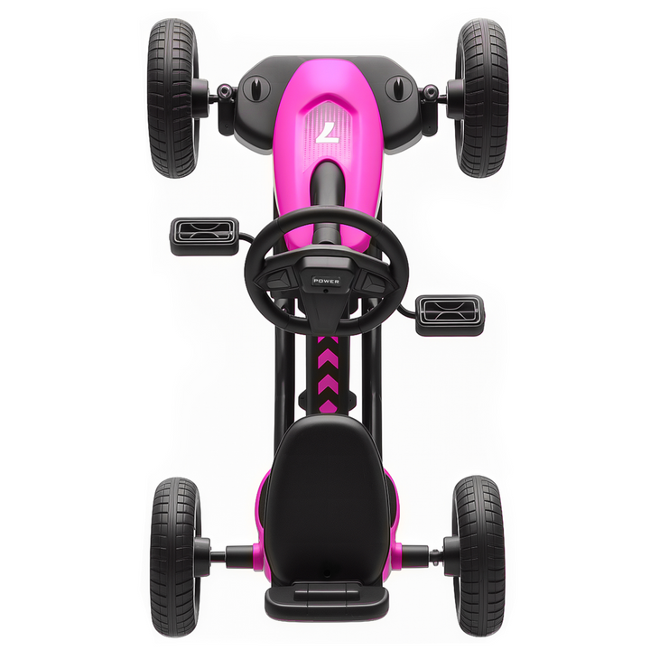 Children's Bright Pink Pedal Go Kart