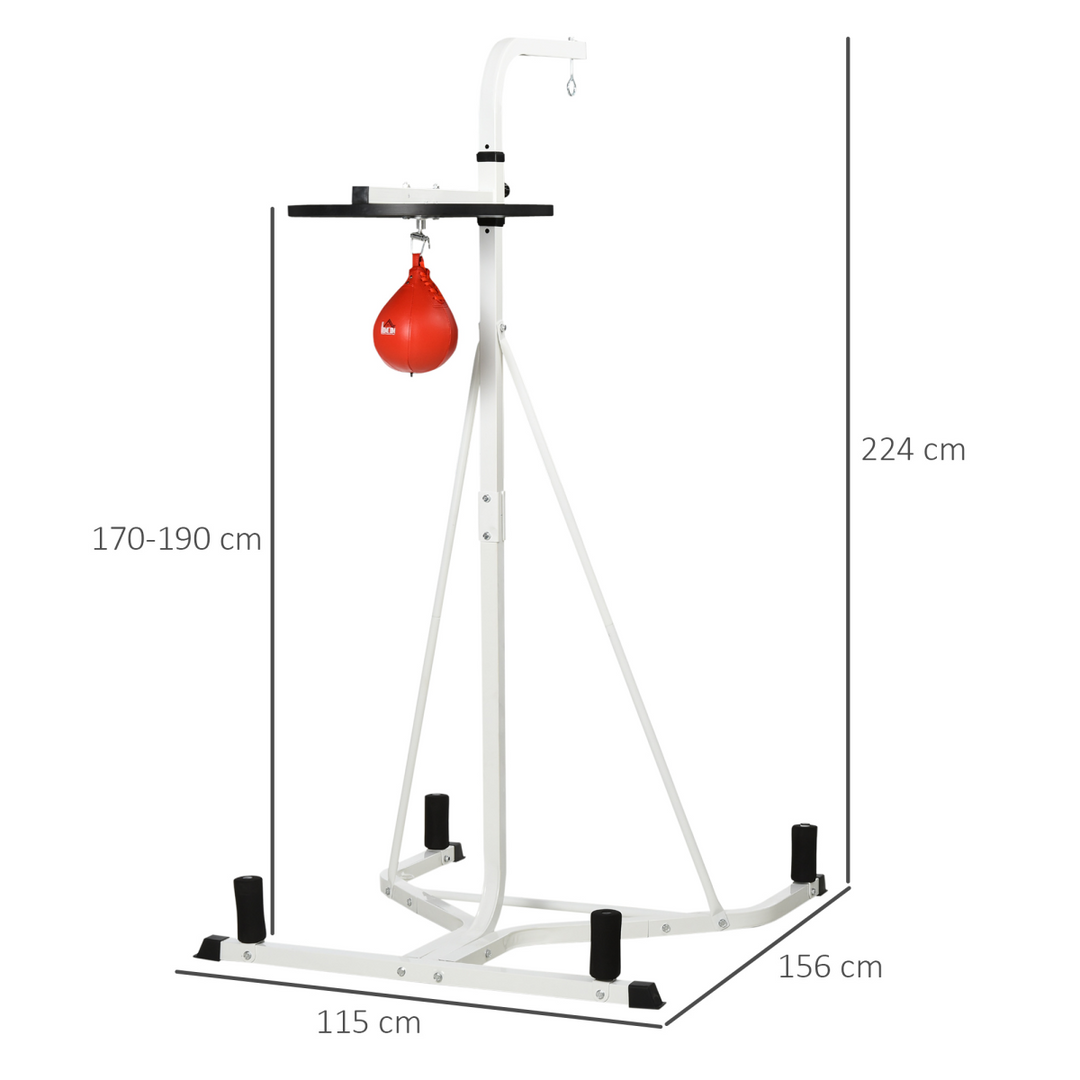 Free-Standing Speed Bag Platform Boxing Punch Bag Fitness Station Stand HOMCOM