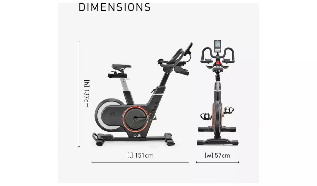 Adidas C-21X Indoor Exercise Bike with Connected Fitness