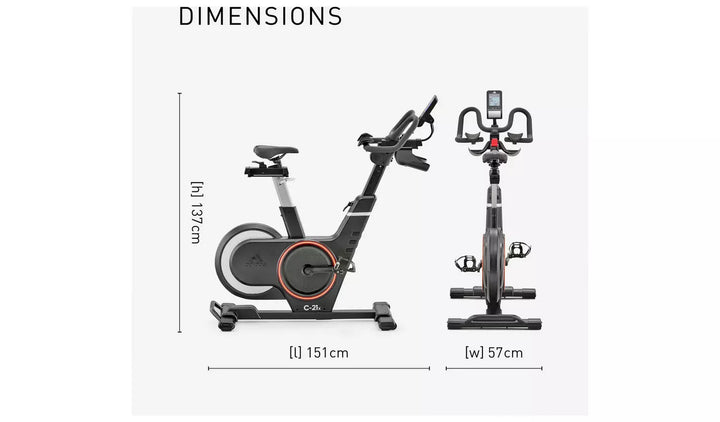 Adidas C-21X Indoor Exercise Bike with Connected Fitness