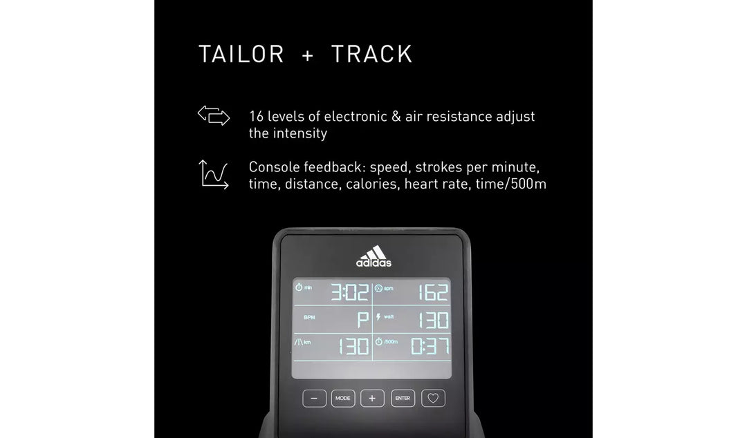Adidas R-21x Manual Rowing Machine with Bluetooth
