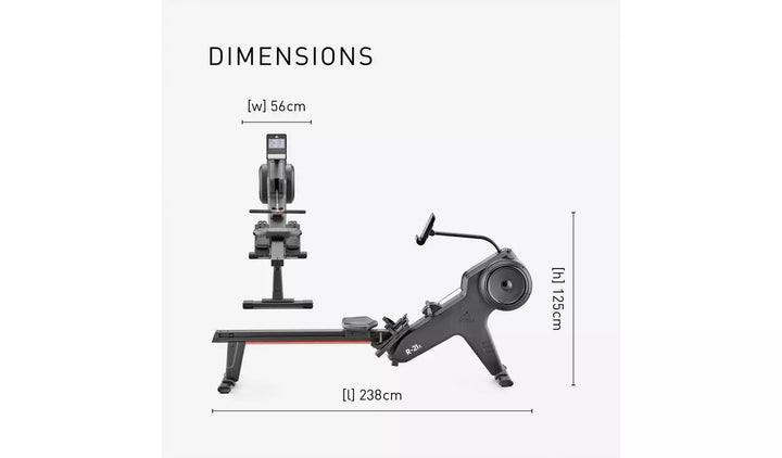 Adidas R-21x Manual Rowing Machine with Bluetooth