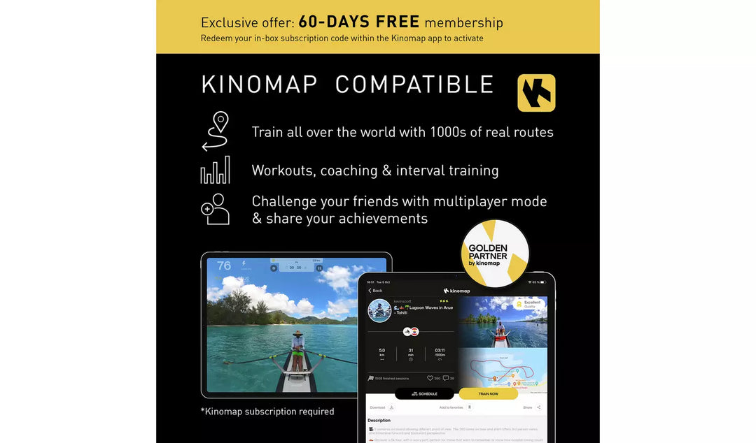 Adidas R-21 Water Manual Rowing Machine with Bluetooth