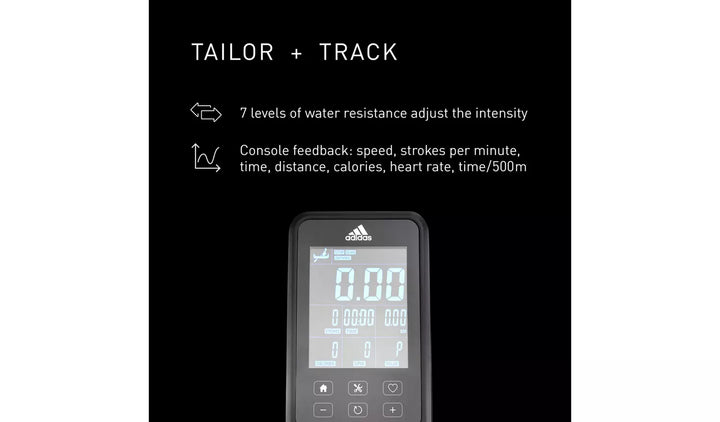 Adidas R-21 Water Manual Rowing Machine with Bluetooth