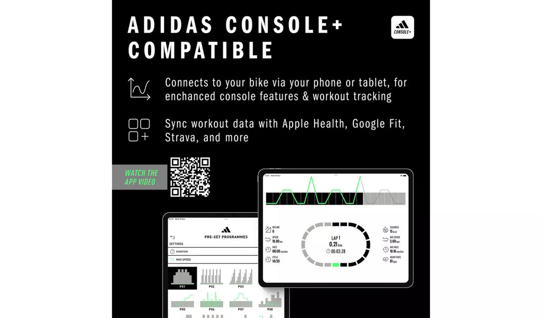 Adidas C-24c Exercise Bike with Connected Fitness