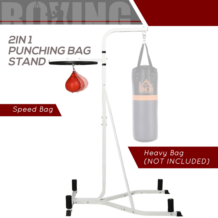 Free-Standing Speed Bag Platform Boxing Punch Bag Fitness Station Stand HOMCOM