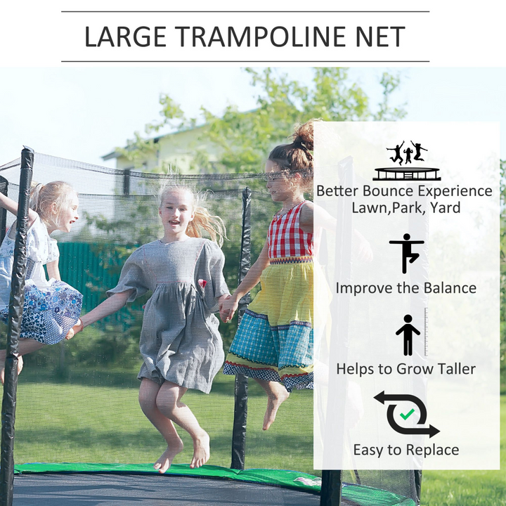 10FT Replacement Safety Trampoline Net Enclosure Surround