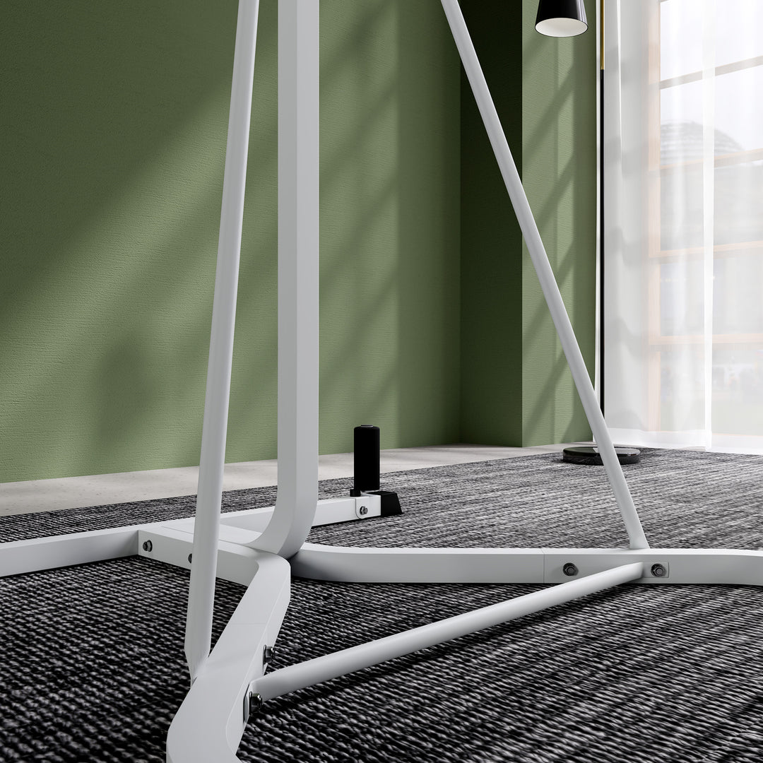 HOMCOM Punchbag & Speedball Boxing Station Frame Freestanding, White