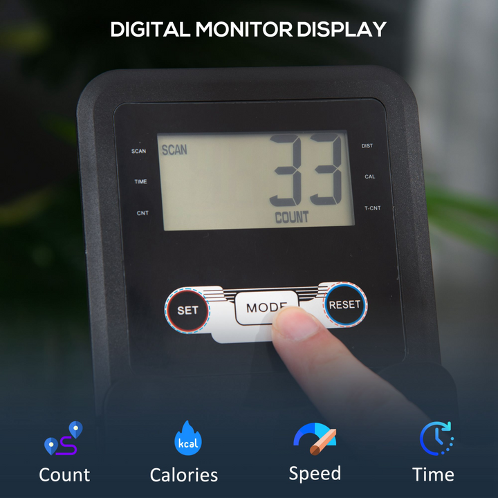 Magnetic Foldable Rower w/ 16-Level Adjustable Resistance for Home, Gym