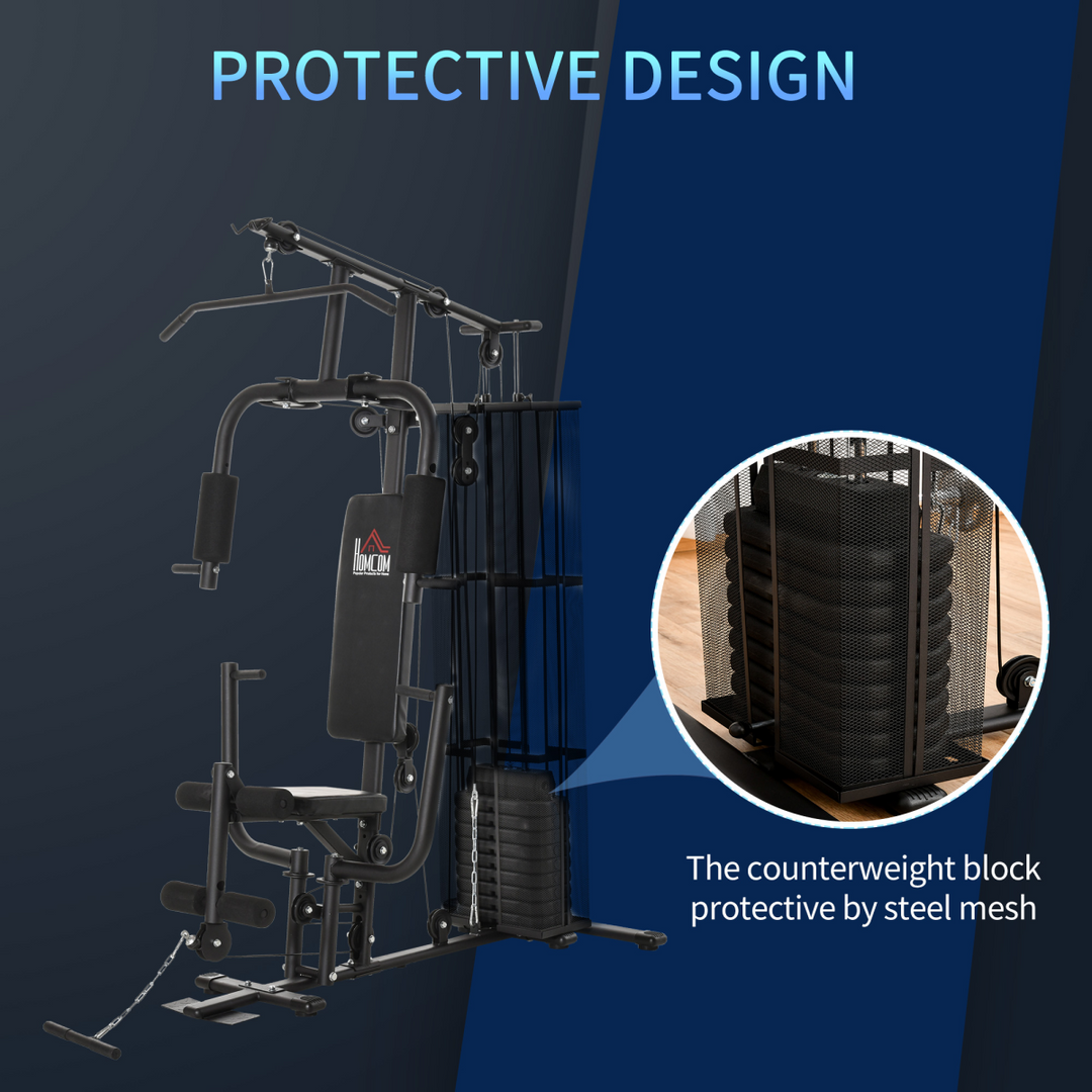 Multifunction Home Gym Weight Training Station Fitness Strength Machine HOMCOM