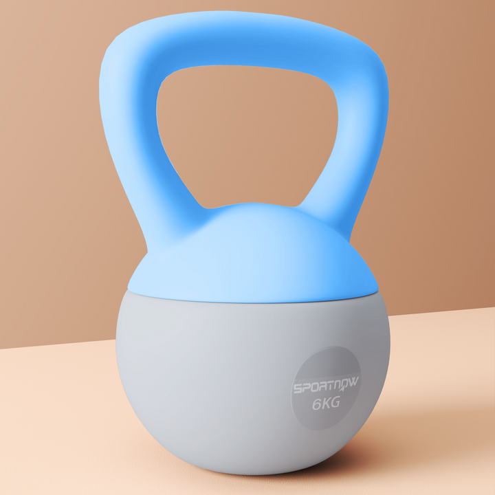 6KG Soft Body Kettlebell - Blue Grey