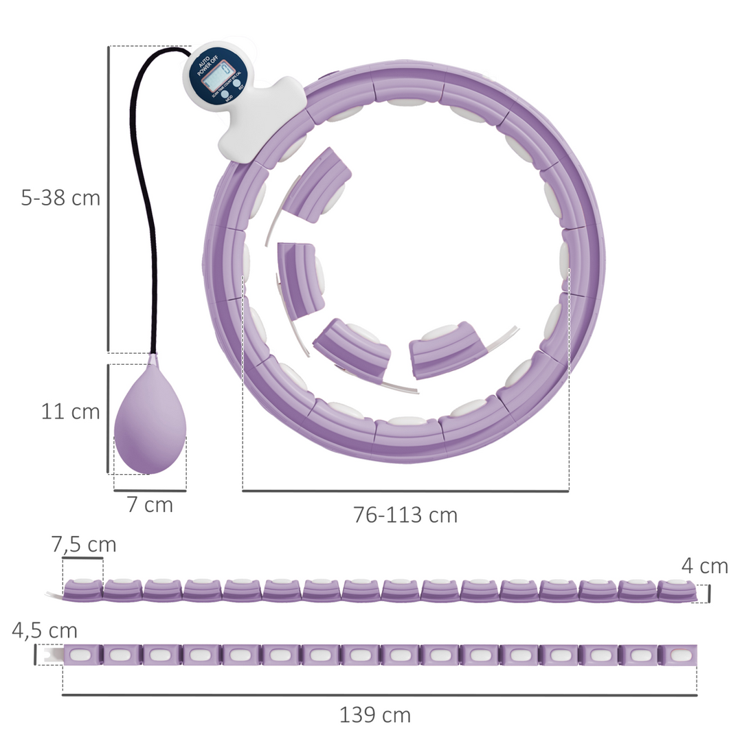 Weighted Hula Hoop with Digital Counter