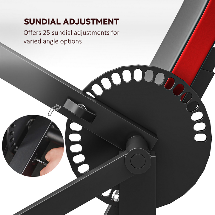 SPORTNOW Adjustable Preacher Curl Bench with Elbow Cushion for Home Gym