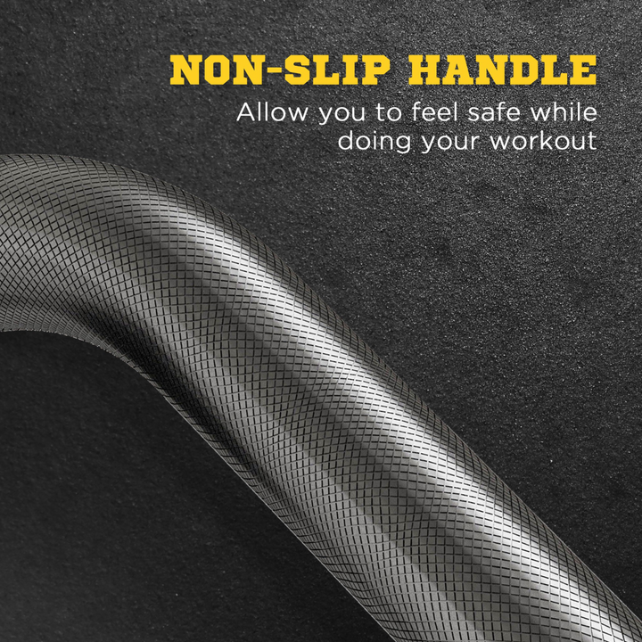 Home Gym 25kg Non Slip Curl Bar includes Weights