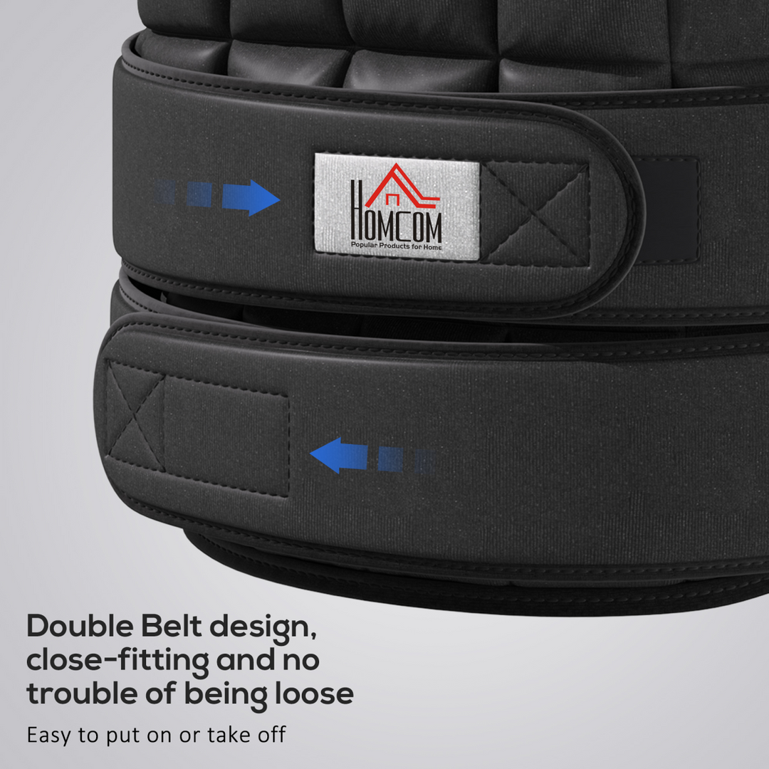 10KGS Adjustable Weight Vest Running Gym Training Weight Loss, Black