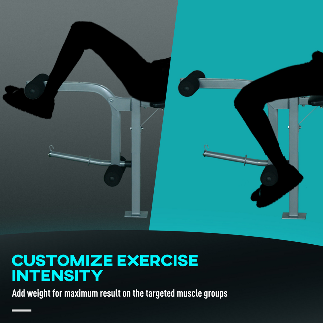 Adjustable Multi Gym Weight Bench Barbell Stand Chest Leg Abs Training HOMCOM