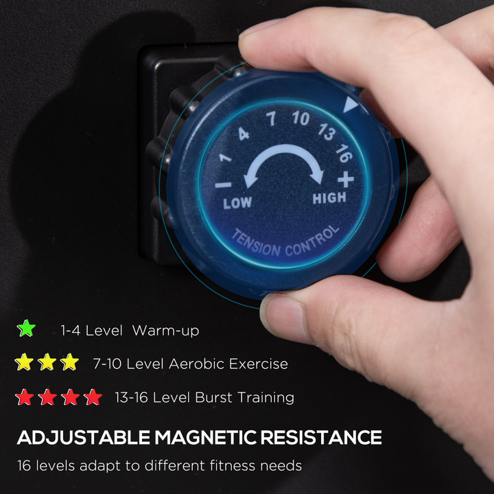 Magnetic Foldable Rower w/ 16-Level Adjustable Resistance for Home, Gym