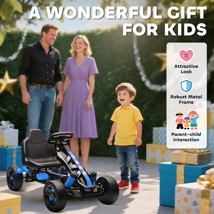 Children's Blue Fun Pedal Go Kart