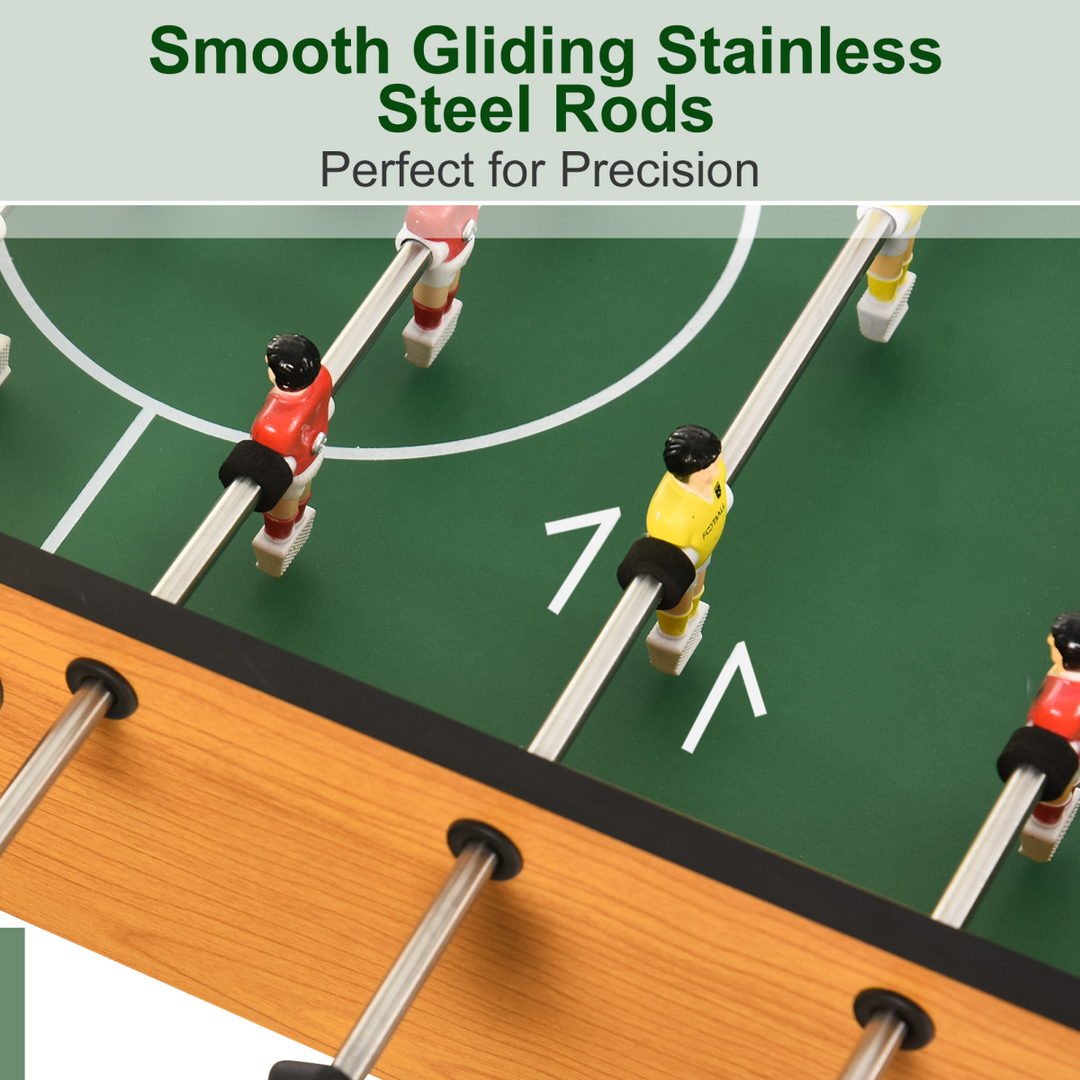 Folding Football Gaming Table Mini Foosball Soccer Table, Family Kids HOMCOM