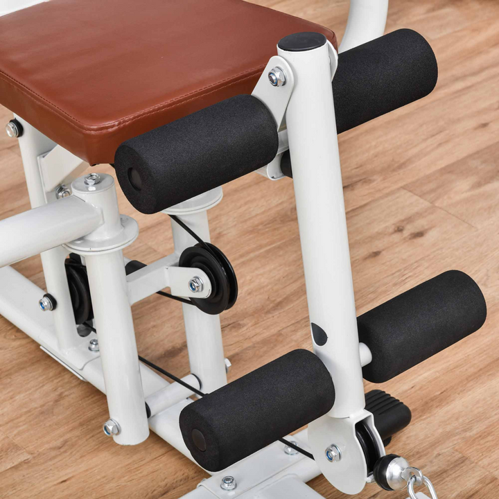 HOMCOM Multifunction Home Gym Weight Training Station Machine White