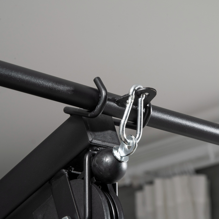 Multi Home Gym Machine with 66kg Weights for Strength Training, Red HOMCOM