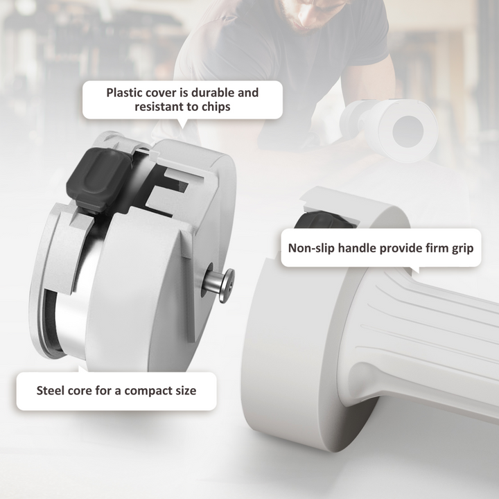 Adjustable Dumbbells Set, Fast Adjust and Compact, 2.5kg x 2