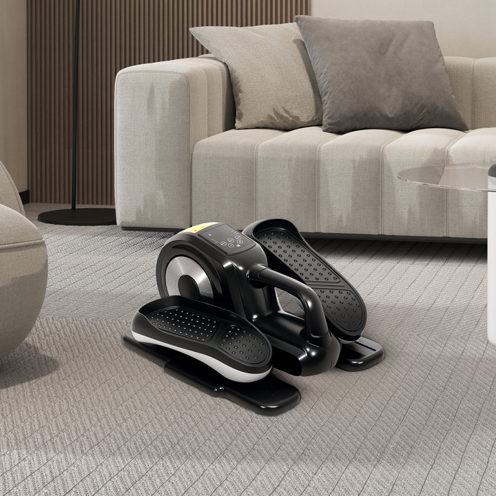 SPORTNOW Mini Elliptical Machine, Seated Pedal Exerciser w/ Remote Control