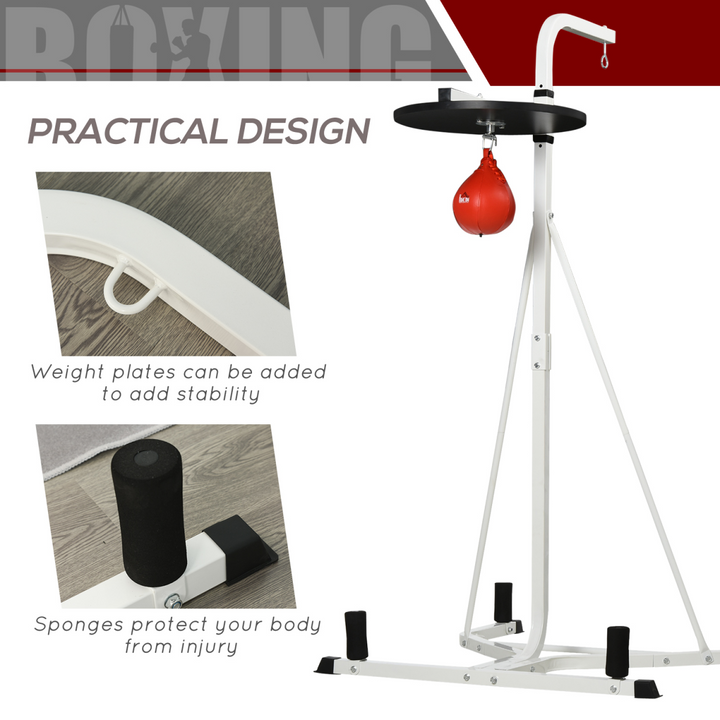 Free-Standing Speed Bag Platform Boxing Punch Bag Fitness Station Stand HOMCOM