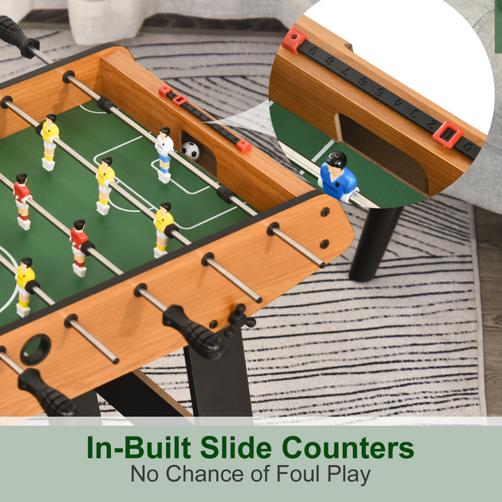 Folding Football Gaming Table Mini Foosball Soccer Table, Family Kids HOMCOM
