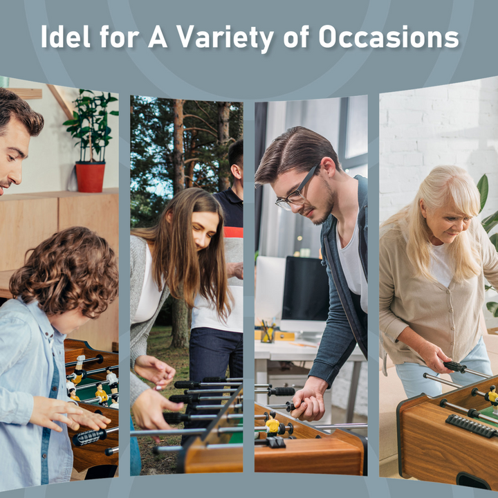 2ft Foosball Table Arcades Competition Sized for Kids, Adults, Indoor HOMCOM