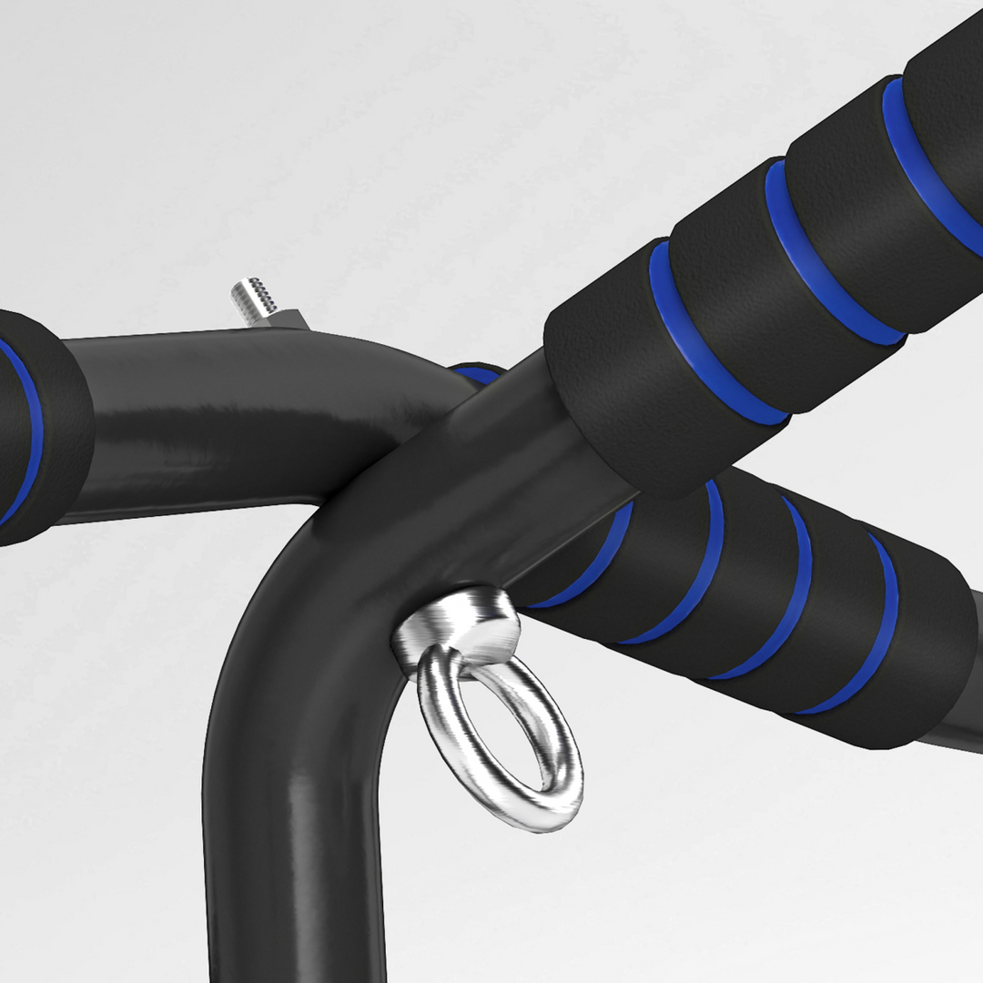 SPORTNOW Multi-Grip Pull Up Bar, Chin Up Bar Doorway with Non-Slip Grips