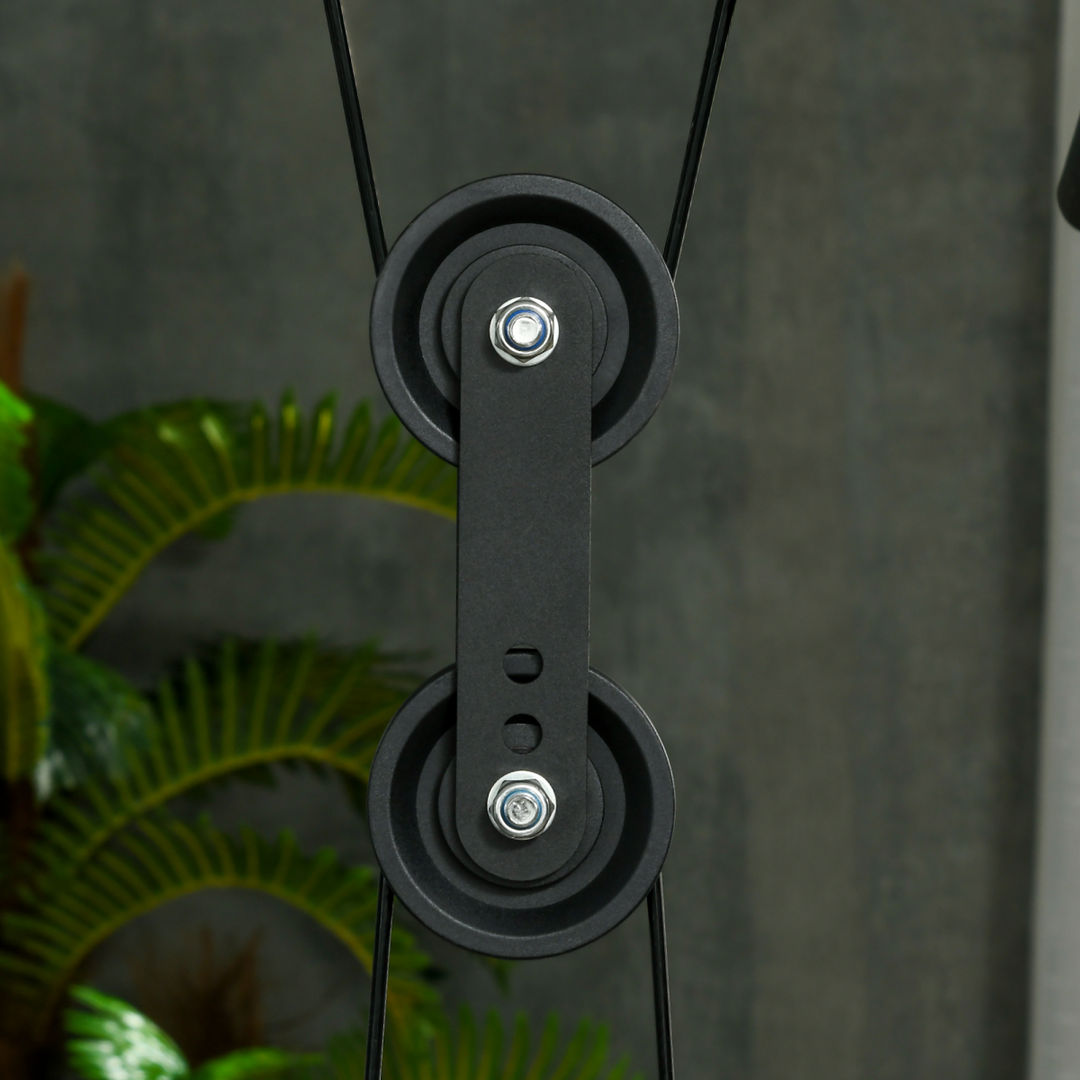 SPORTNOW Smith Machine Power Rack with Pull Up Bar, Lat Pull Down System