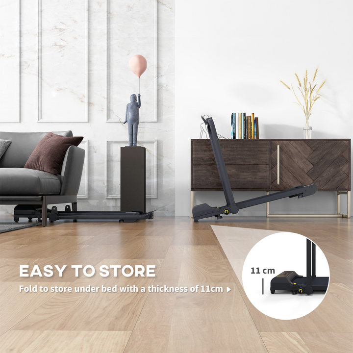 HOMCOM 2.5HP Folding Treadmill Walking Pad with Remote Control, 1-10KM/H