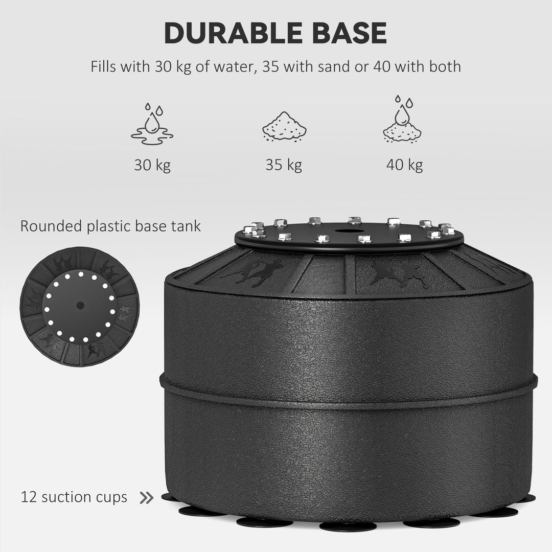 HOMCOM Boxing Punch Bag Stand w/ Rotating Flexible Arm Speed Ball Waterable Base