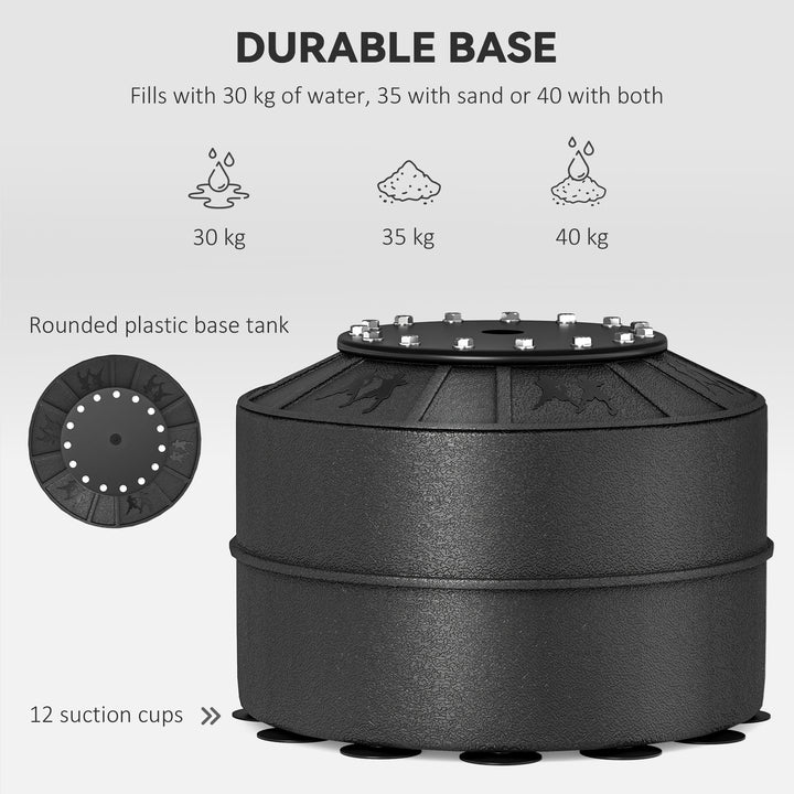 HOMCOM Boxing Punch Bag Stand w/ Rotating Flexible Arm Speed Ball Waterable Base