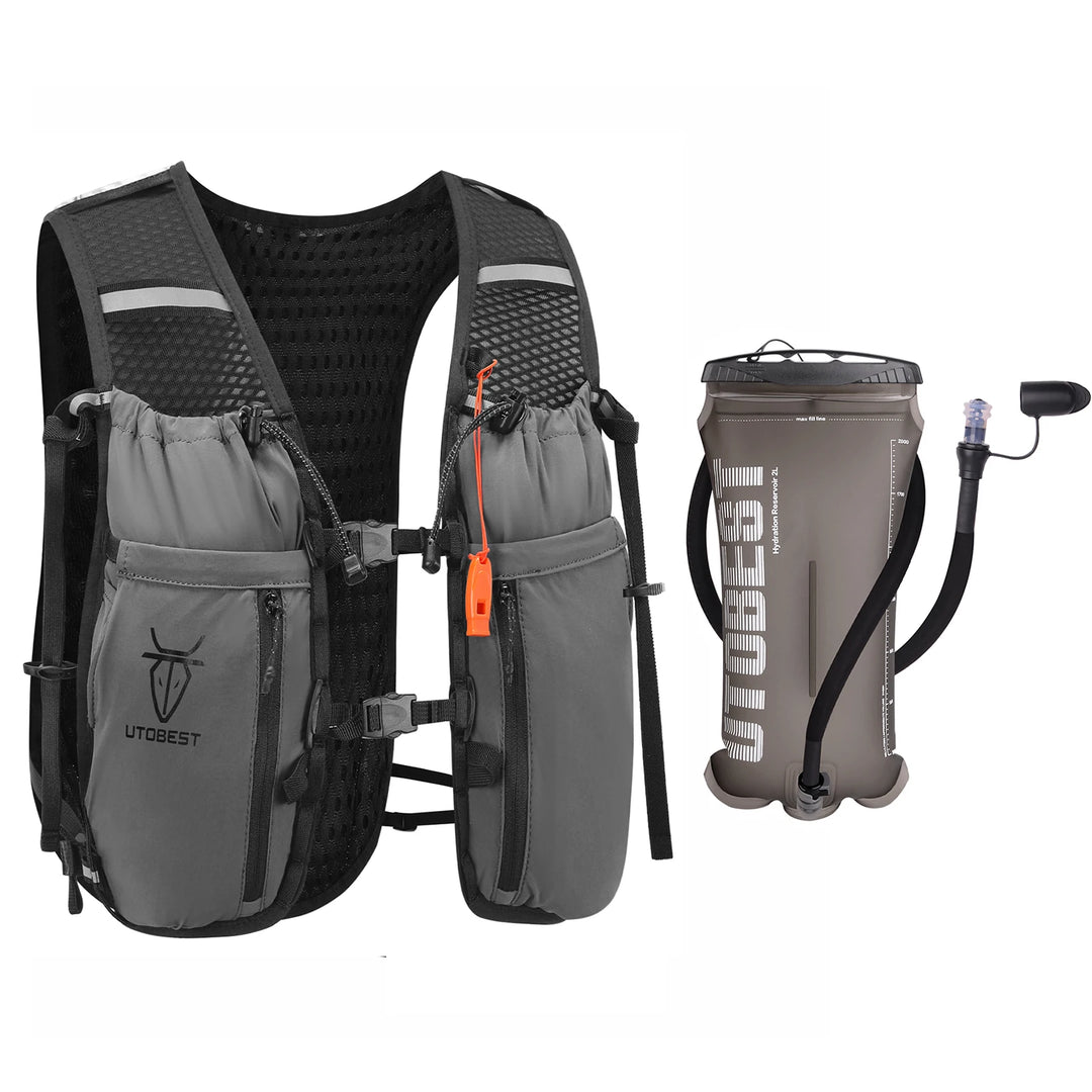 UTOBEST 10L Running Hydration Backpack Compatible With 2L Water Bladder Running Vest for Hiking Cycling