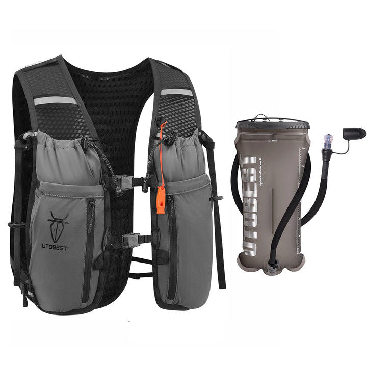 UTOBEST 10L Running Hydration Backpack Compatible With 2L Water Bladder Running Vest for Hiking Cycling