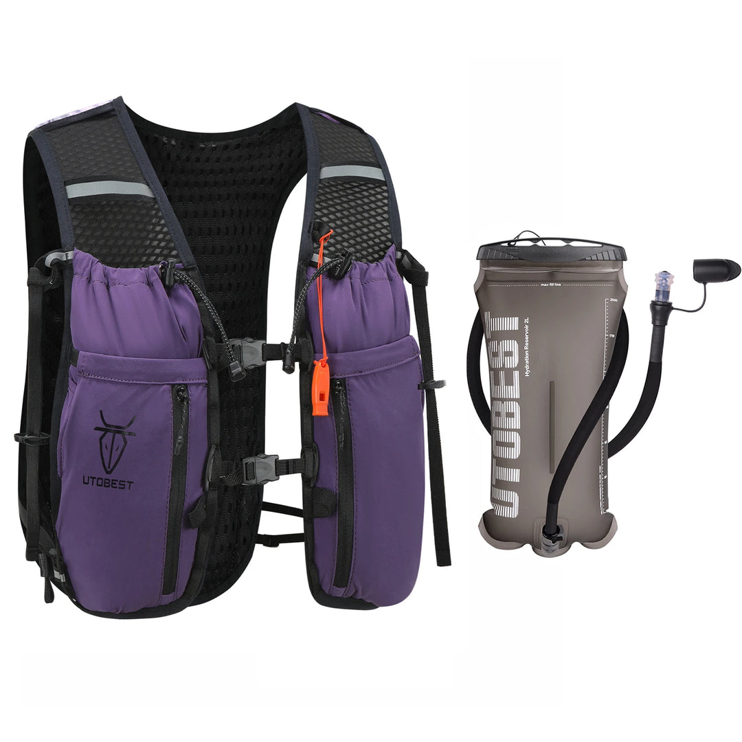 UTOBEST 10L Running Hydration Backpack Compatible With 2L Water Bladder Running Vest for Hiking Cycling