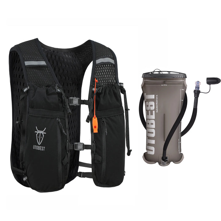 UTOBEST 10L Running Hydration Backpack Compatible With 2L Water Bladder Running Vest for Hiking Cycling