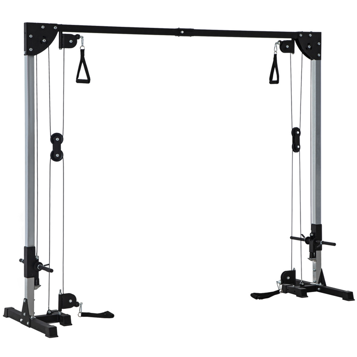 SPORTNOW Cable Crossover Machine for Full Body Strength Training