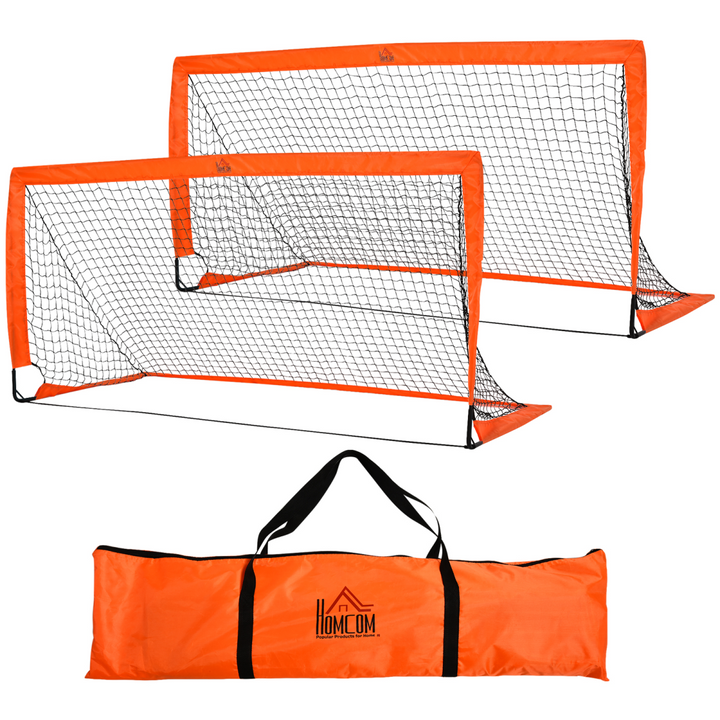 Football Goal Folding Outdoor with All Weather Net Kids Adults 6'x3' HOMCOM