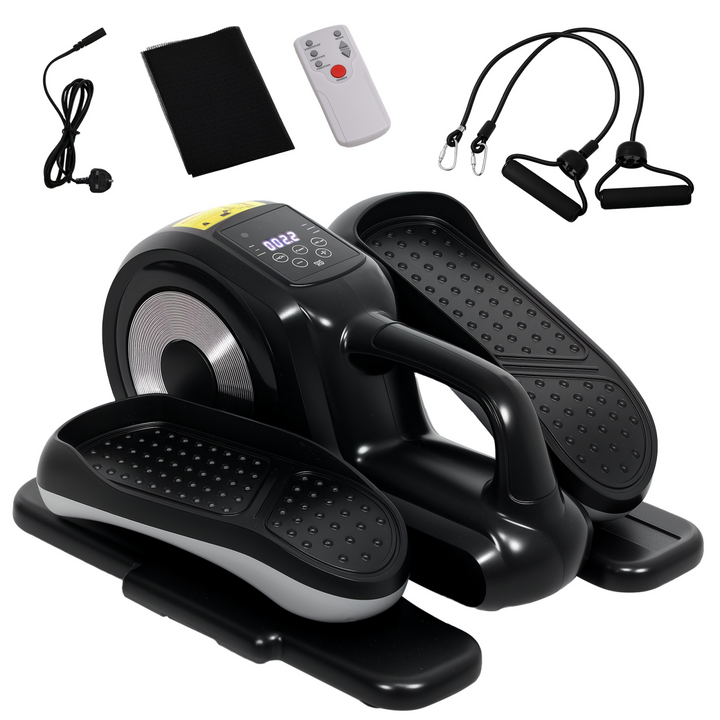 SPORTNOW Mini Elliptical Machine, Seated Pedal Exerciser w/ Remote Control